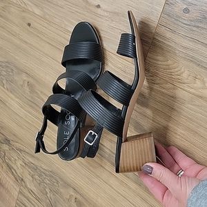 Sole Society So Saintah Black Heeled Sandals